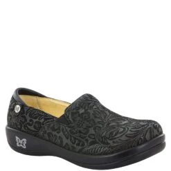 Alegria Women's Keli Paisley Casual Clogs - Black Emboss -Shoes Sale Store AAKEL 431 2
