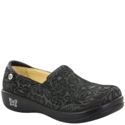 Alegria Women's Keli Paisley Casual Clogs - Black Emboss -Shoes Sale Store AAKEL 431 5