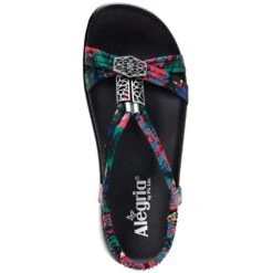 Alegria Women's Roz Vegan Strappy Sandals - Get Away Black -Shoes Sale Store AAROZ 951 4