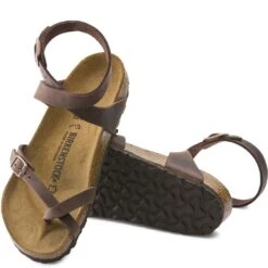 Birkenstock Women's Yara Nubuck Casual Shoes - Mocha -Shoes Sale Store BK1011439 2