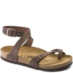 Birkenstock Women's Yara Nubuck Casual Shoes - Mocha -Shoes Sale Store BK1011439 3