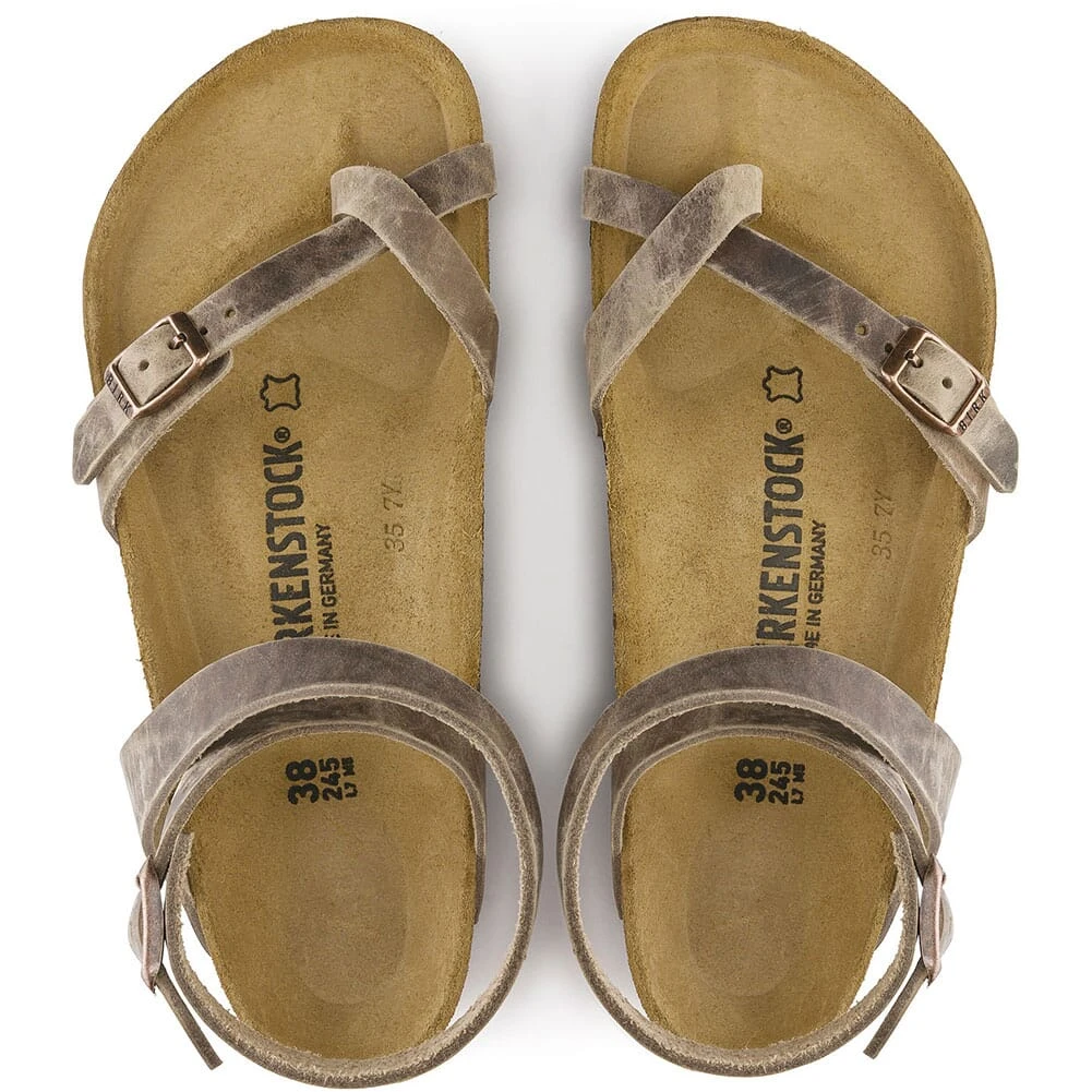 Birkenstock Women's Yara Oiled Leather Casual Shoes - Tobacco 3 Birkenstock Women's Yara Oiled Leather Casual Shoes - Tobacco