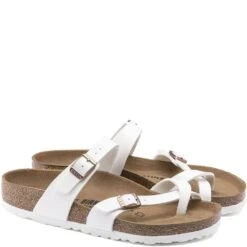Birkenstock Women's Mayari Birko-Flor Sandals - White -Shoes Sale Store BK1014190 3
