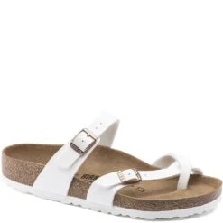 Birkenstock Women's Mayari Birko-Flor Sandals - White -Shoes Sale Store BK1014190 4