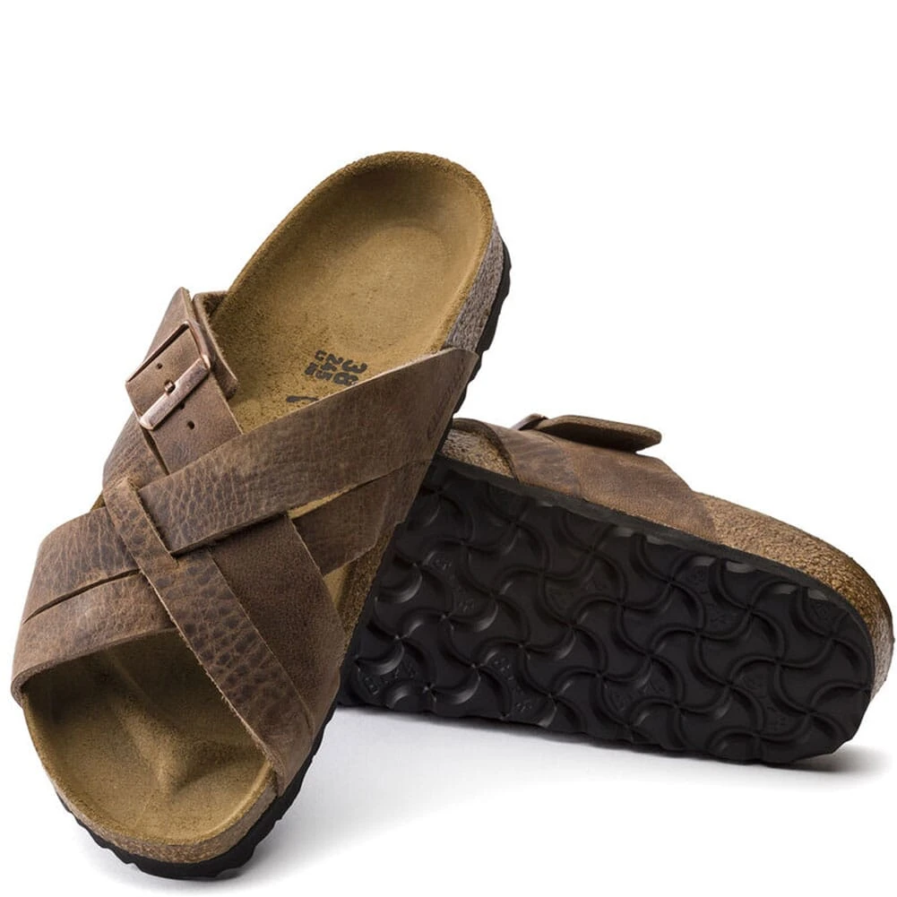 Birkenstock Unisex Lugano Slides - Camberra Old Tobacco 3 Birkenstock Unisex Lugano Slides - Camberra Old Tobacco