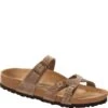 Birkenstock Women's Franca Leather Sandals - Tobacco -Shoes Sale Store BK1015931