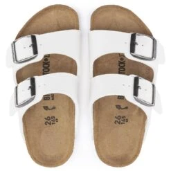 Birkenstock Arizona Kids Birko-Flor Sandals - White -Shoes Sale Store BK1016934 2