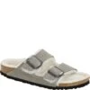 Birkenstock Women's Arizona Shearling Sandals - Stone Coin -Shoes Sale Store BK1017403