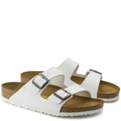 Birkenstock Women's Arizona Birko-Flor Sandals - White -Shoes Sale Store BK552683 3