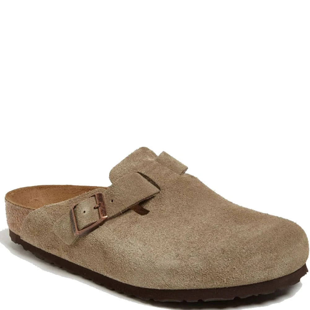 Birkenstock Men's Boston Casual Slides - Taupe 3 Birkenstock Men's Boston Casual Slides - Taupe