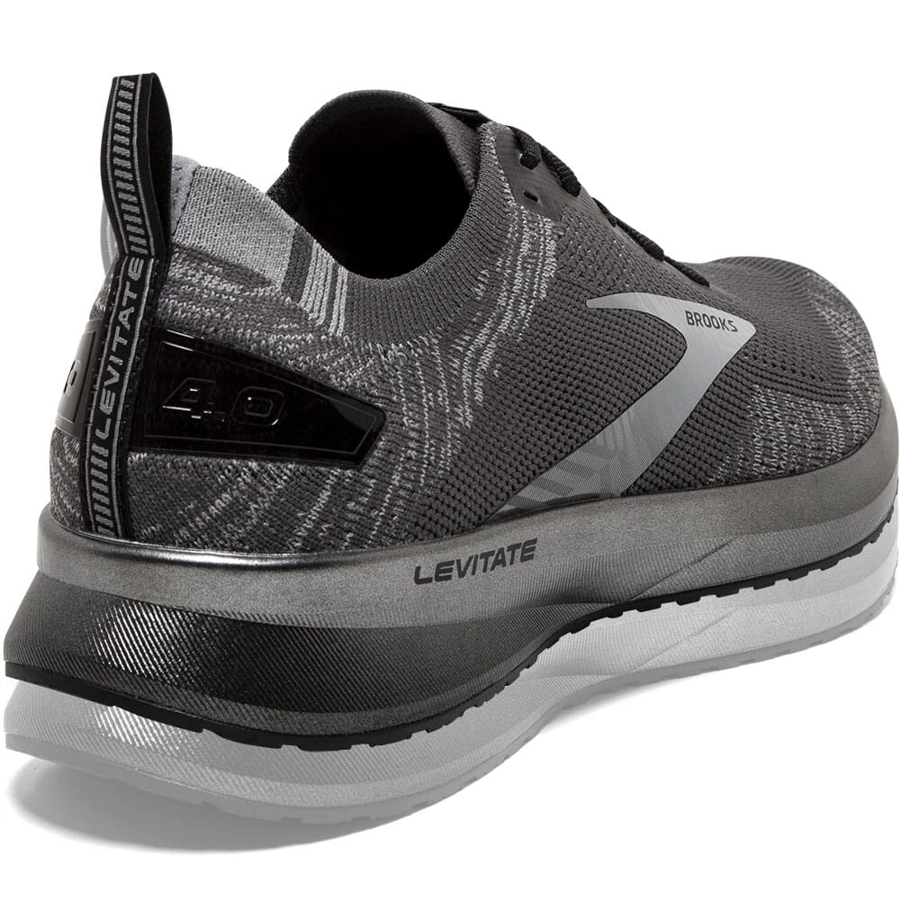 Brooks Men's Levitate 4 Road Running Shoes - Blackened Pearl/Grey/Blac 4 Brooks Men's Levitate 4 Road Running Shoes - Blackened Pearl/Grey/Blac - Image 2