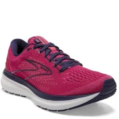Brooks Women's Glycerin 19 GTS Athletic Shoes - Barberry/Purple -Shoes Sale Store BR120343 623 5