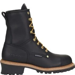 Carolina Men's WP EVA Insole Work Loggers - Black -Shoes Sale Store CA8823 2