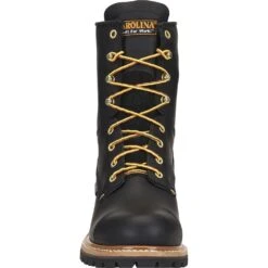 Carolina Men's WP EVA Insole Work Loggers - Black -Shoes Sale Store CA8823 5