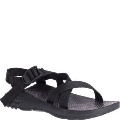 Chaco Women's Z/Cloud Wide Sandals - Solid Black