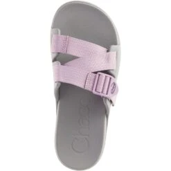 Chaco Women's Chillos Slides - Solid Mauve -Shoes Sale Store CUJCH107824 4