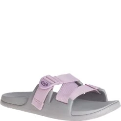 Chaco Women's Chillos Slides - Solid Mauve -Shoes Sale Store CUJCH107824 6