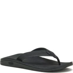 Chaco Men's Classic Leather Flip Flop - Black -Shoes Sale Store CUJCH107831 6