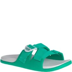 Chaco Women's Chillos Slides - Teal -Shoes Sale Store CUJCH108148 6