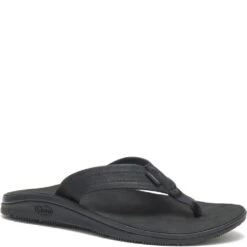 Chaco Women's Classic Leather Flip Flop - Black -Shoes Sale Store CUJCH108488 3