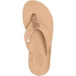 Chaco Women's Classic Leather Flip Flop - Tan -Shoes Sale Store CUJCH108492 2