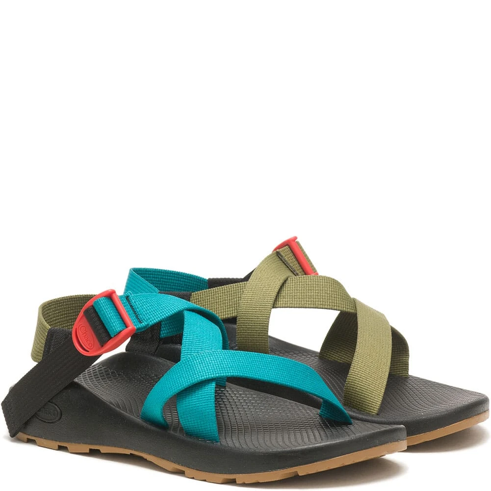 Chaco Men's Z/1 Classic Sandals - Teal Avocado 3 Chaco Men's Z/1 Classic Sandals - Teal Avocado