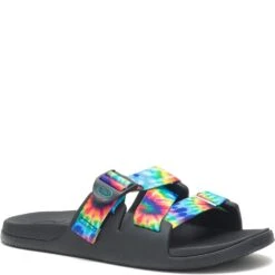 Chaco Women's Chillos Slides - Dark Tie Dye -Shoes Sale Store CUJCH108782 2