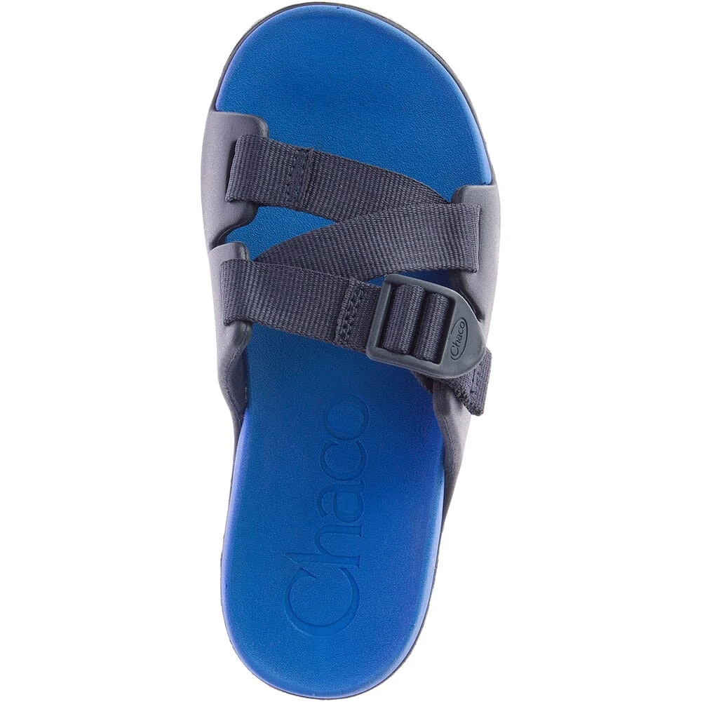Chaco Big Kid's Chillos Slides - Active Blue 7 Chaco Big Kid's Chillos Slides - Active Blue - Image 5