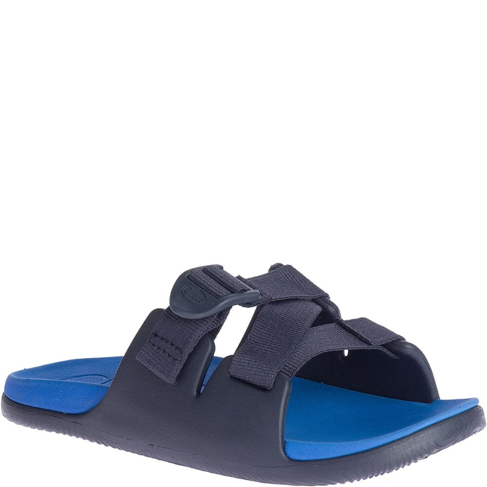 Chaco Big Kid's Chillos Slides - Active Blue 9 Chaco Big Kid's Chillos Slides - Active Blue - Image 7