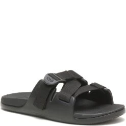 Chaco Big Kid's Chillos Slides - Black -Shoes Sale Store CUJCH180337 3