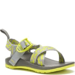 Chaco Kids Z1 Ecotread Sandals - Bolt Neon -Shoes Sale Store CUJCH180351 3