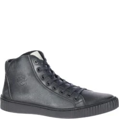 Harley Davidson Men's Barren Casual Sneakers - Black -Shoes Sale Store D93664 6