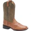 Double H Men's Natural Leather Roper - Cognac/Olive -Shoes Sale Store DH3571