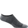 Darn Tough Men's Topless Solid No Show Hidden Socks - Gray -Shoes Sale Store DT1683 GRAY