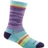 Darn Tough Women's Waves Crew Light Cushion Socks - Purple 2 Darn Tough Women's Waves Crew Light Cushion Socks - Purple -Shoes Sale Store DT1693 PURPLE