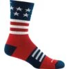 Darn Tough Men's Captain Stripe Micro Crew Lightweight Socks - Stripes -Shoes Sale Store DT1976 STRS
