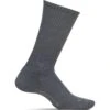 Feetures Men's Casual Rib Cushion Crew Socks - Gray 2 Feetures Men's Casual Rib Cushion Crew Socks - Gray -Shoes Sale Store FULM10107