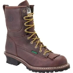 Georgia Men's Waterproof Safety Loggers - Brown