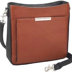 Gun Tote'n Mamas Women's Slim Cross Body Purse - Cinnamon/Black -Shoes Sale Store GTM 98 2