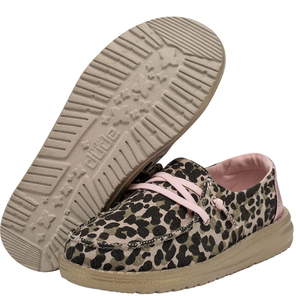 Hey Dude Kid's Wendy Casual Shoes - Leo Nut 3 Hey Dude Kid's Wendy Casual Shoes - Leo Nut
