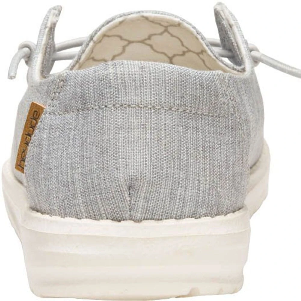 Hey Dude Kid's Wendy Linen Casual Shoes - Gray 5 Hey Dude Kid's Wendy Linen Casual Shoes - Gray - Image 3