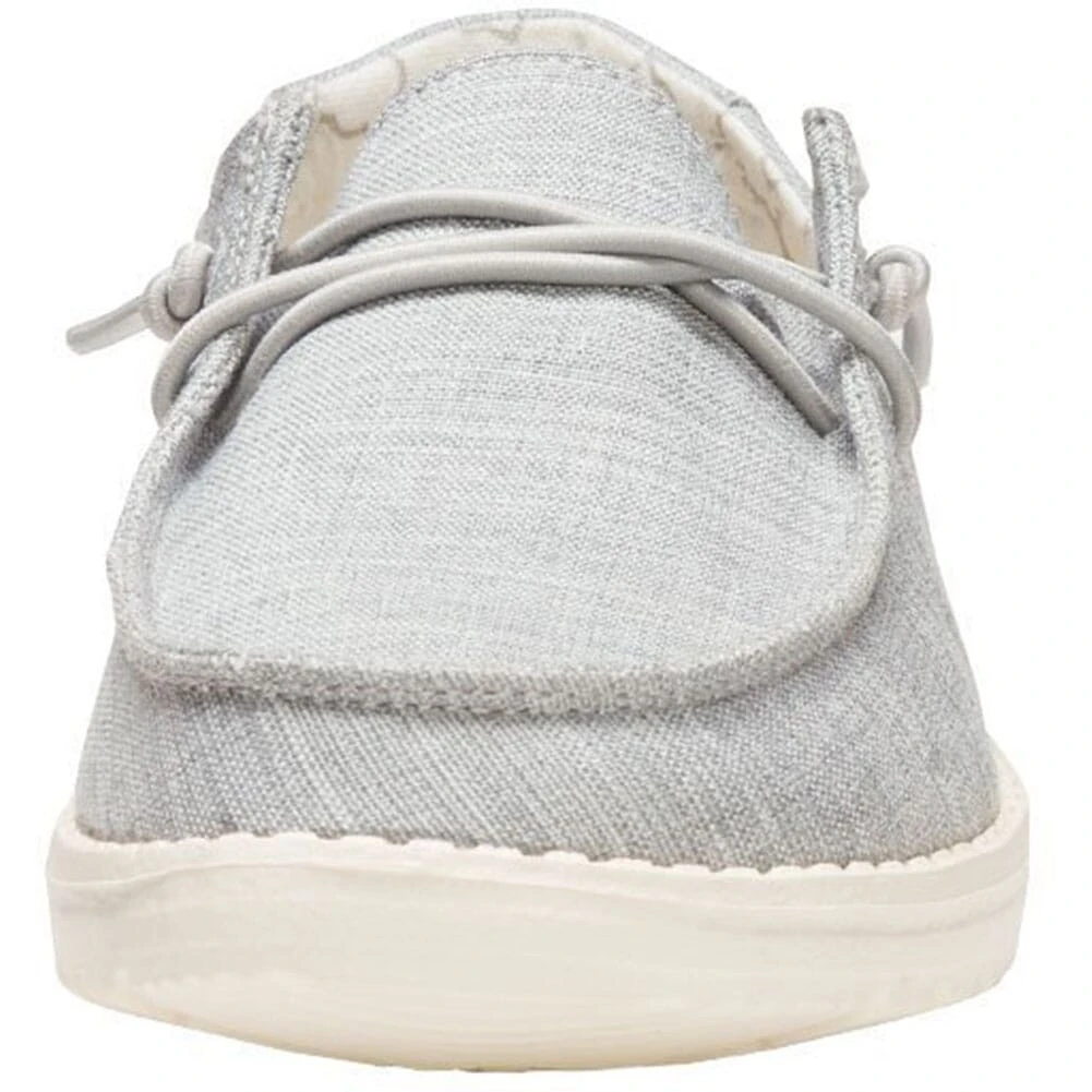 Hey Dude Kid's Wendy Linen Casual Shoes - Gray 7 Hey Dude Kid's Wendy Linen Casual Shoes - Gray - Image 5