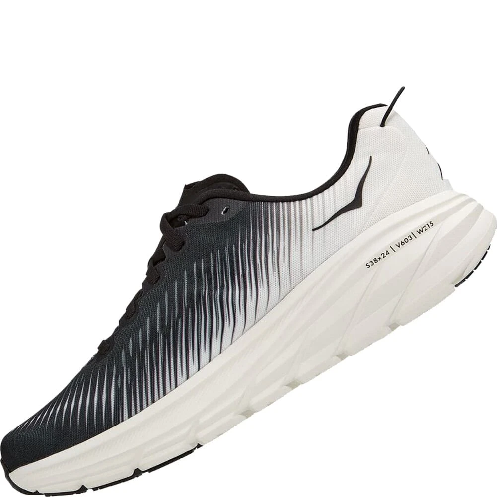 Hoka One One Men's Rincon 3 Running Shoes - Black/White 4 Hoka One One Men's Rincon 3 Running Shoes - Black/White - Image 2