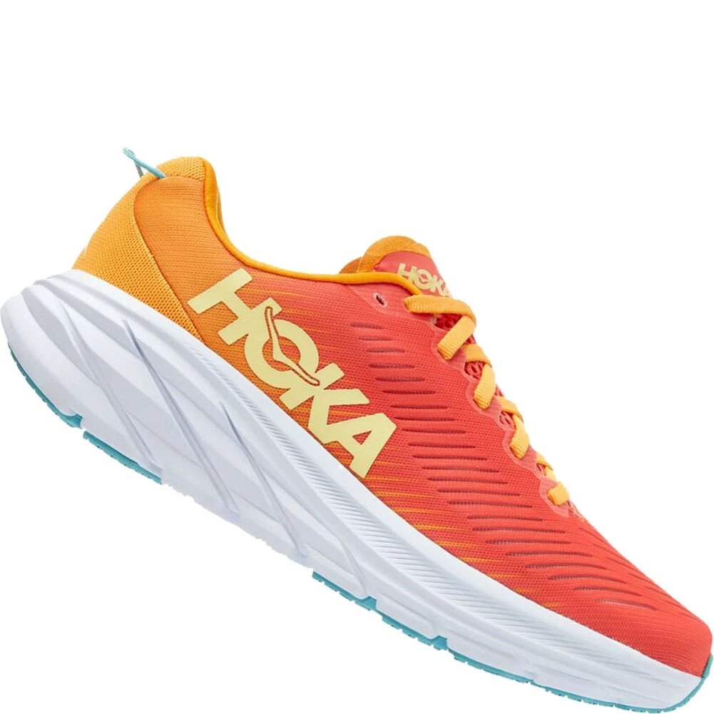 Hoka One One Women's Rincon 3 Running Shoes - Camellia/Yellow 5 Hoka One One Women's Rincon 3 Running Shoes - Camellia/Yellow - Image 3
