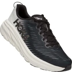 Hoka One One Men's Rincon 3 Wide Running Shoes - Black/White