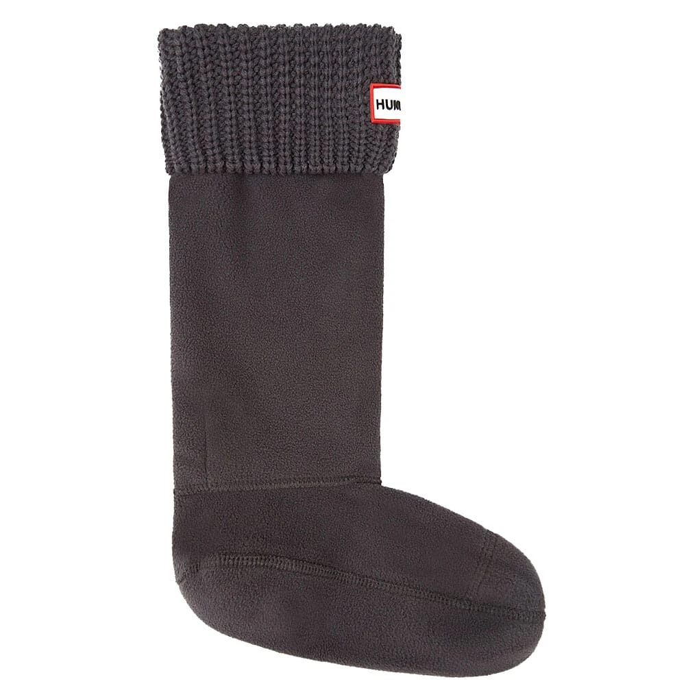 Hunter Women's Half Cardigan Stitch Boot Socks - Dark Slate 3 Hunter Women's Half Cardigan Stitch Boot Socks - Dark Slate