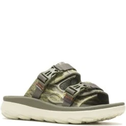 Merrell Men's Hut Ultra Wrap Slides - Olive