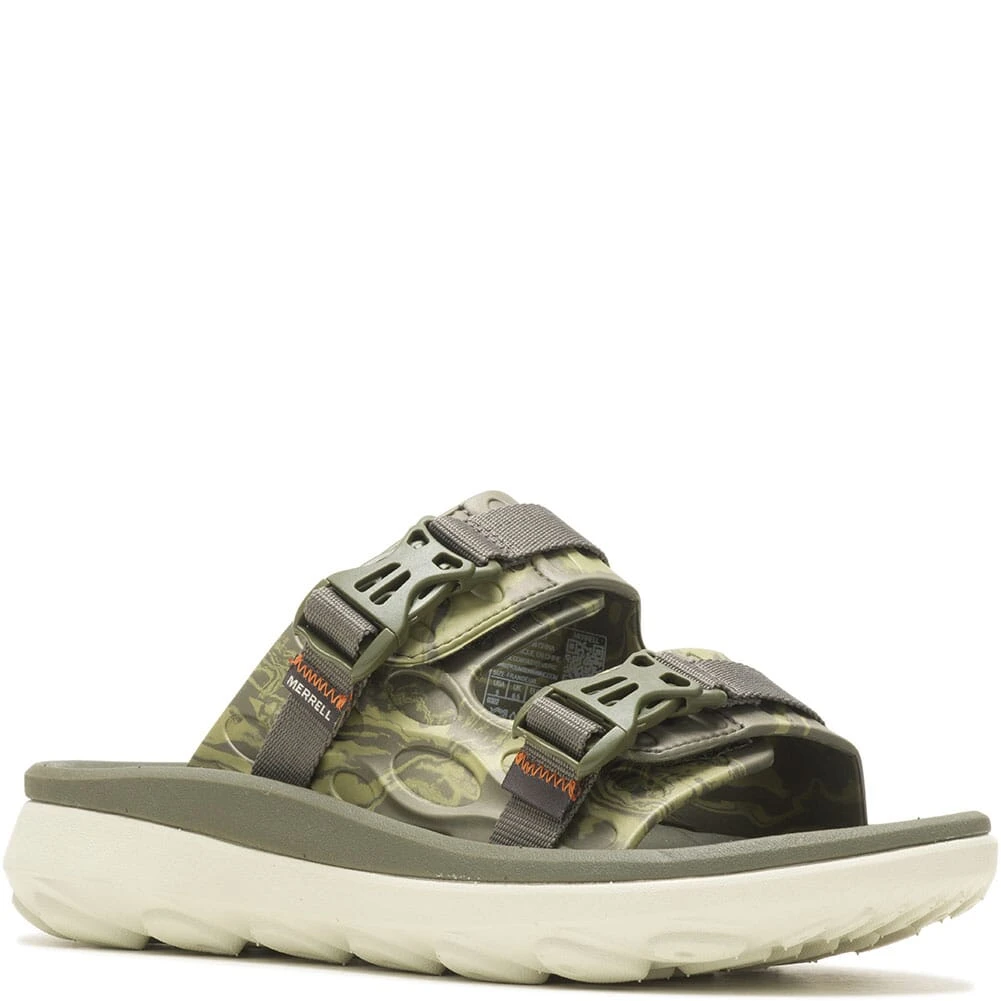 Merrell Men's Hut Ultra Wrap Slides - Olive 3 Merrell Men's Hut Ultra Wrap Slides - Olive