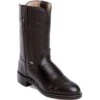 Justin Men's Temple Western Ropers - Black -Shoes Sale Store JUJB3000