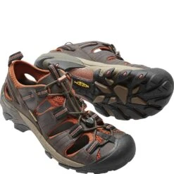 KEEN Men's Arroyo II Casual Sandals - Black Olive/Bombay Brown -Shoes Sale Store KE1008419 2